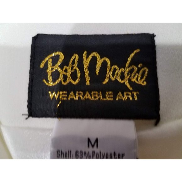 Bob Mackie Dressy Women's Medium Tunic Top Button Front - Picture 8 of 12